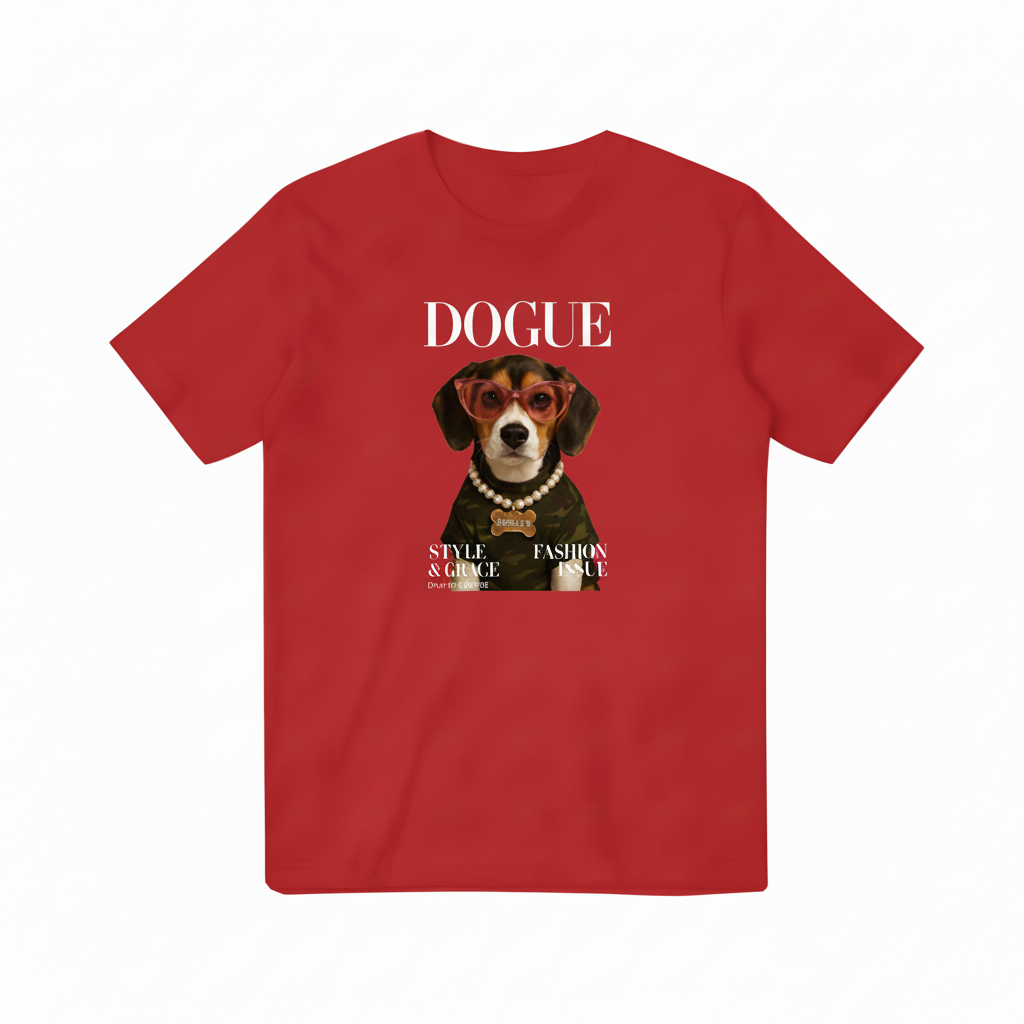 红色DOGUE T恤