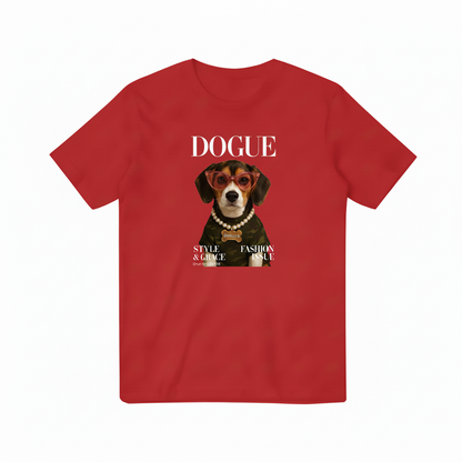 红色DOGUE T恤