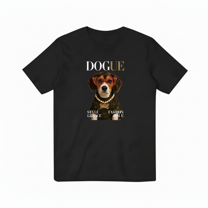 黑色DOGUE T恤