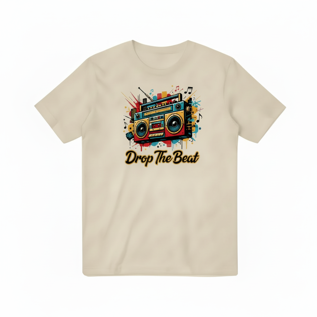 Drop The Beat Beige T-shirt
