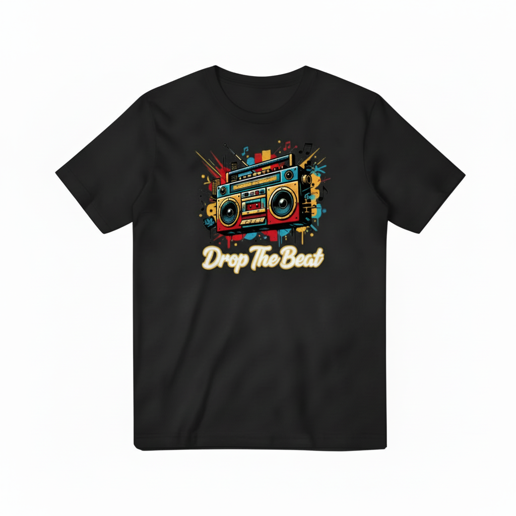 Drop The Beat Black T-shirt