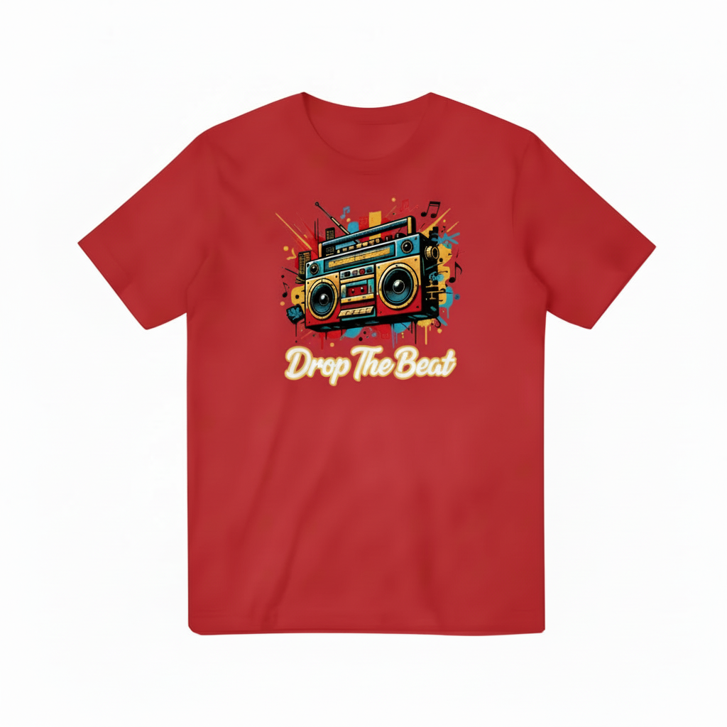 Drop The Beat Red T-shirt