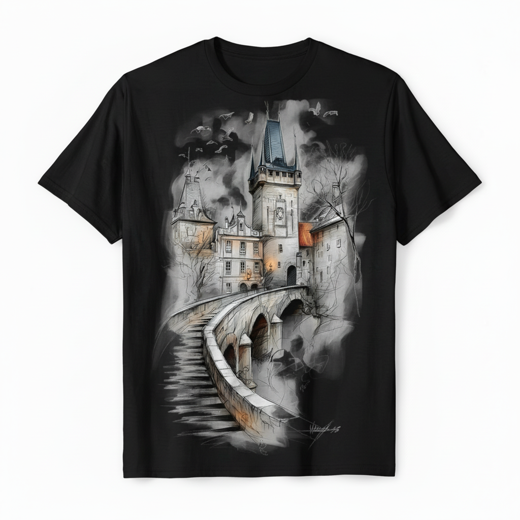 European Castle Bridge Design - Black