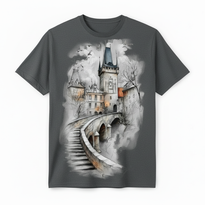 European Castle Bridge Design - Dark Gray