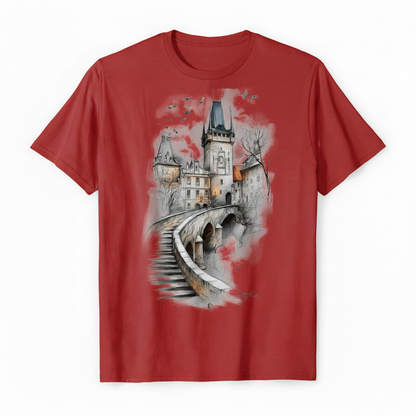 European Castle Bridge Design - Red