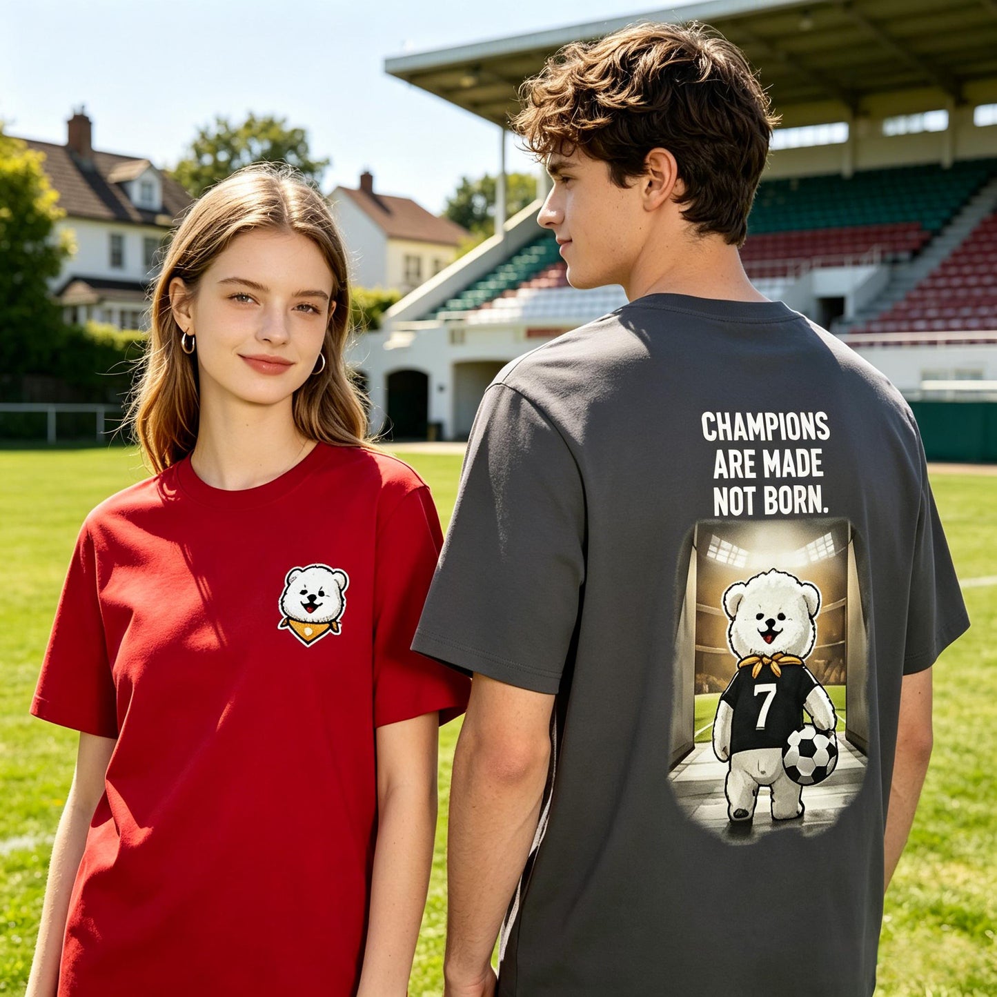 Champions Are Made Cute Dog Tee