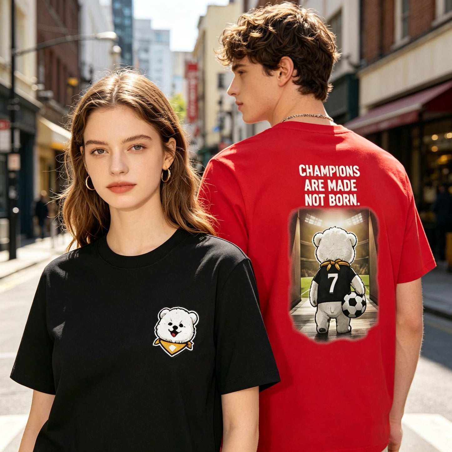 Champions Are Made Cute Dog Tee