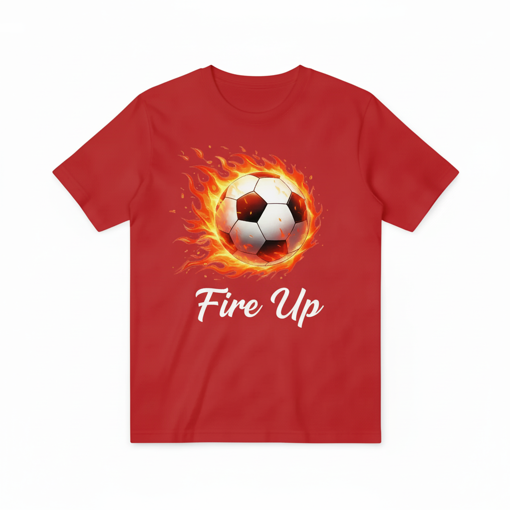 Fire Up Soccer Red T-shirt