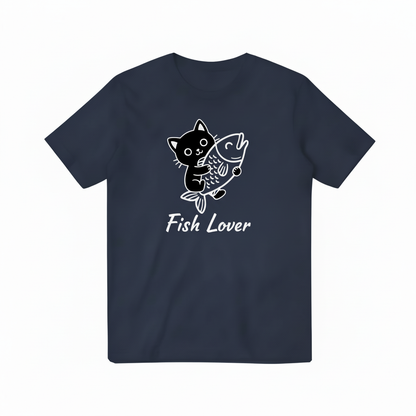 Fish Lover Navy Blue T-shirt