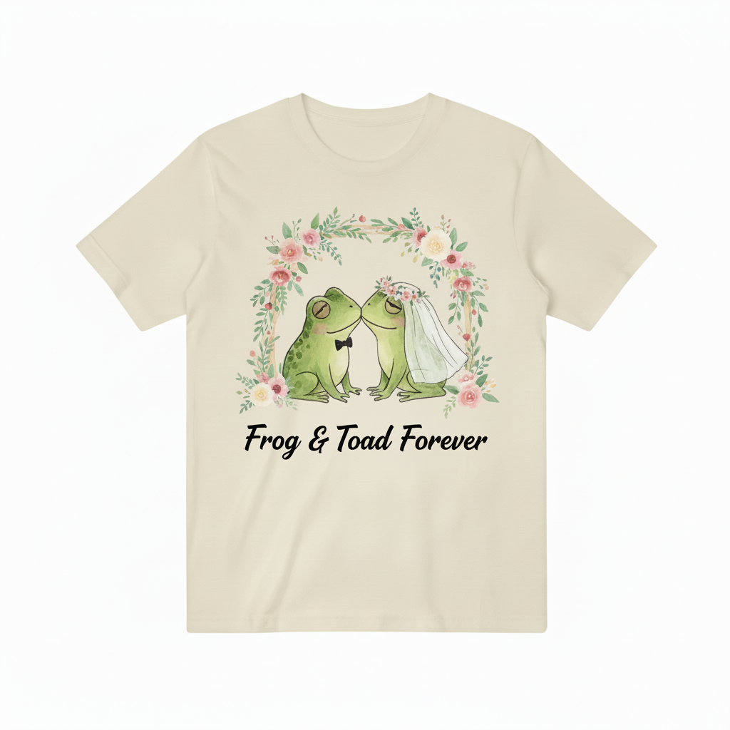 Frog & Toad Forever 米黄色T恤