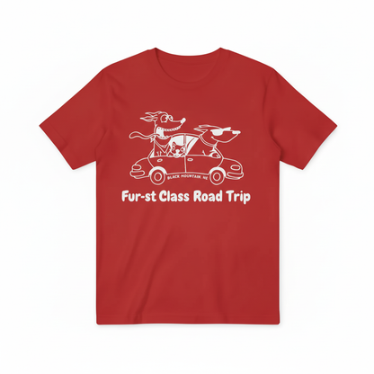 Fur-st Class Road Trip Red T-shirt