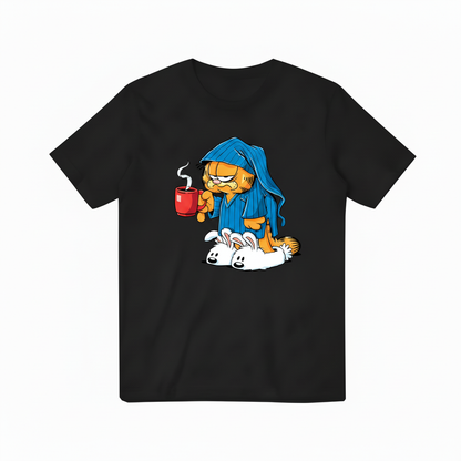 Garfield Coffee Black T-Shirt