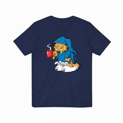 Garfield Coffee Navy Blue T-Shirt