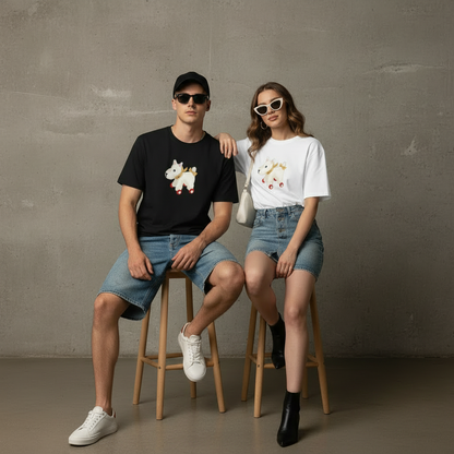 Gray studio sitting on stools