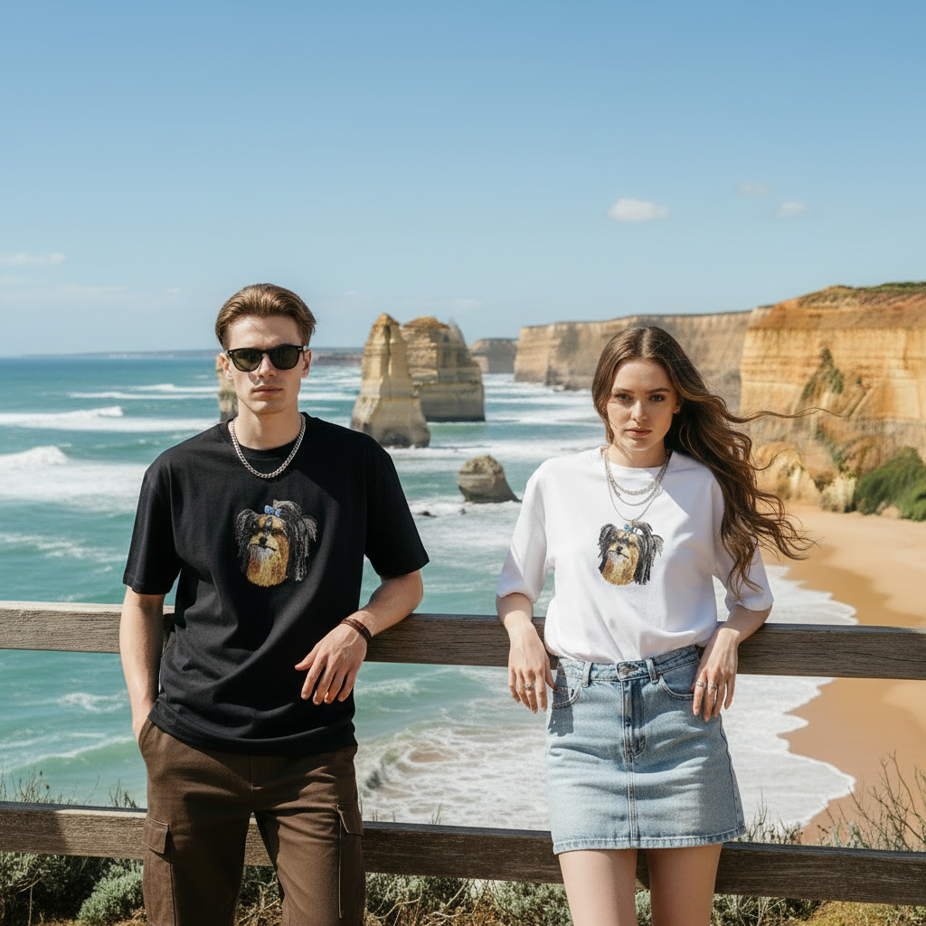 Great Ocean Road leaning pose