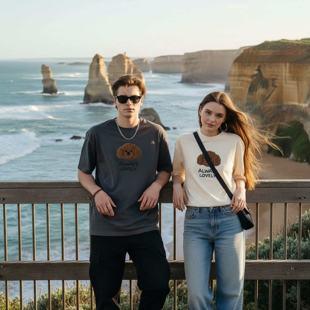Great Ocean Road leaning pose