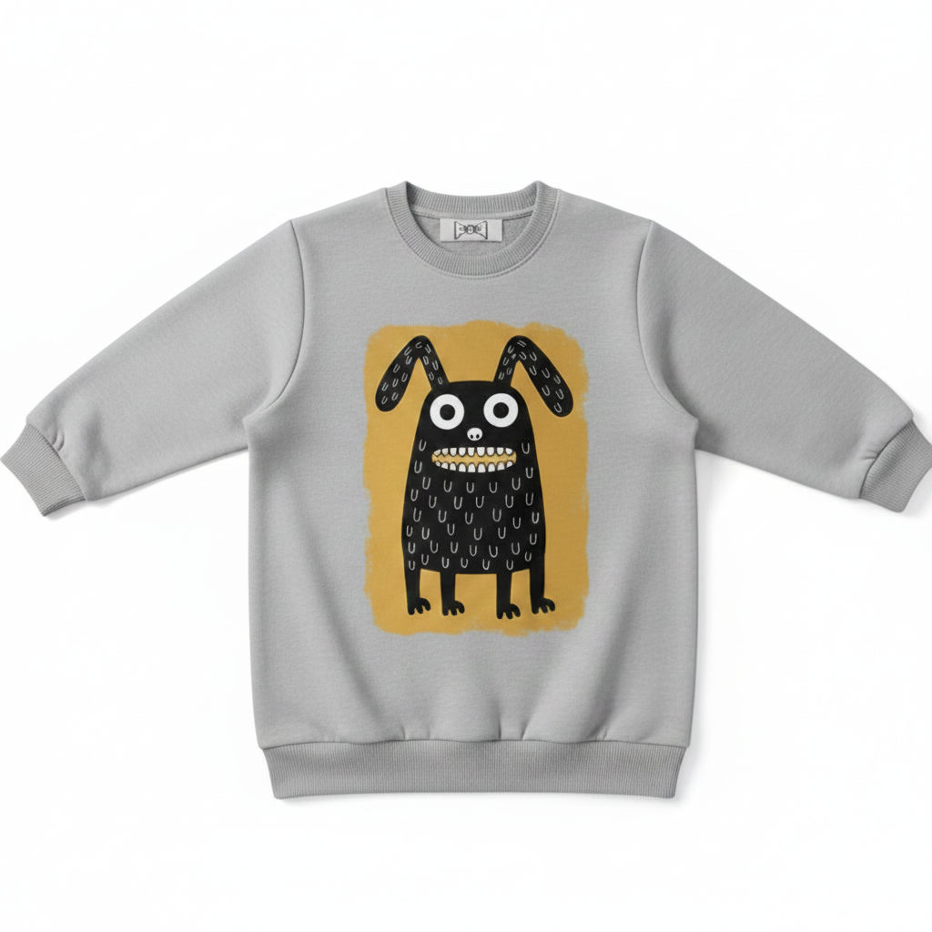 Grey Sweatshirt - Monster Rabbit
