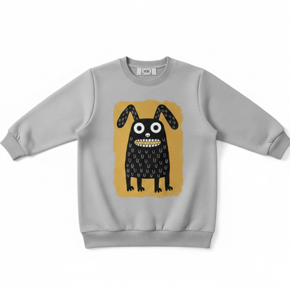 Grey Sweatshirt - Monster Rabbit