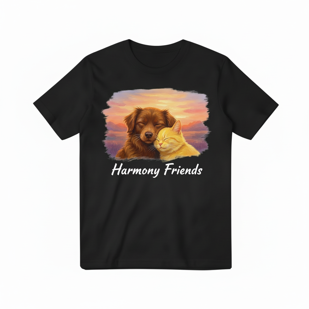 Harmony Friends Black T-shirt