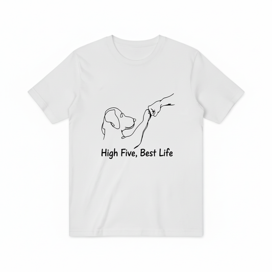 High Five Best Life T恤纯白底电商图