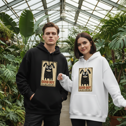 "Good Boy Every Day" Funny Monster Dog Graphic Hoodie H1123