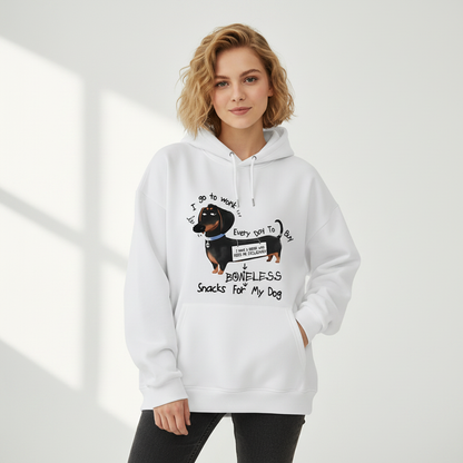"Boneless Snacks for My Dog" Funny Dachshund Hoodie H1135