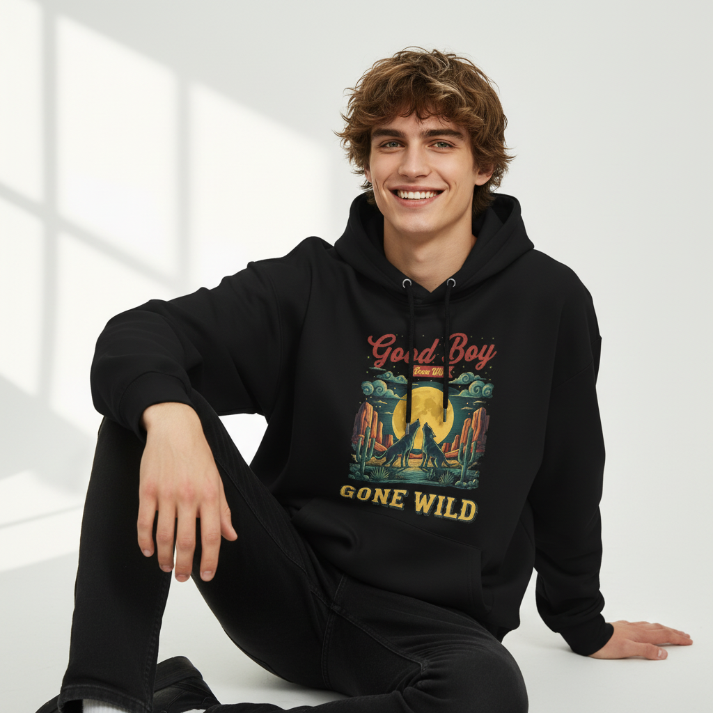 "Fetch This" Funny Rebel Dog Car Graphic Hoodie H1153