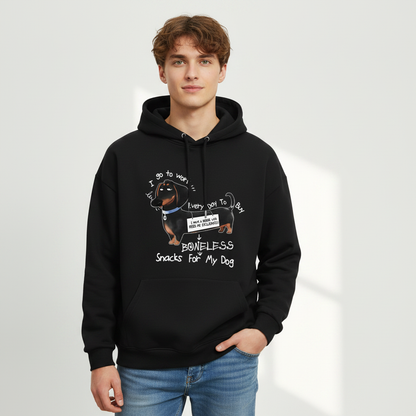 "Boneless Snacks for My Dog" Funny Dachshund Hoodie H1135