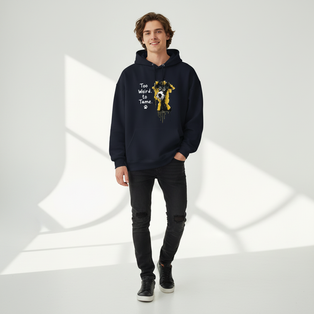 Too Weird to Tame Funny Dog Graphic Hoodie H1151