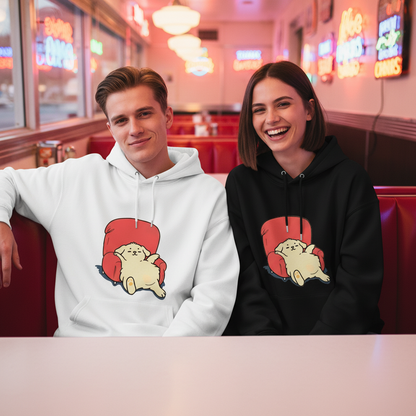 Lazy Dog on Sofa Cute Funny Graphic Hoodie H1118