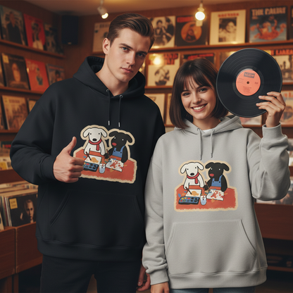 Painting Dogs Cute Duo Funny Graphic Hoodie H1117