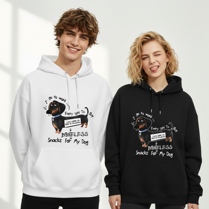 "Boneless Snacks for My Dog" Funny Dachshund Hoodie H1135