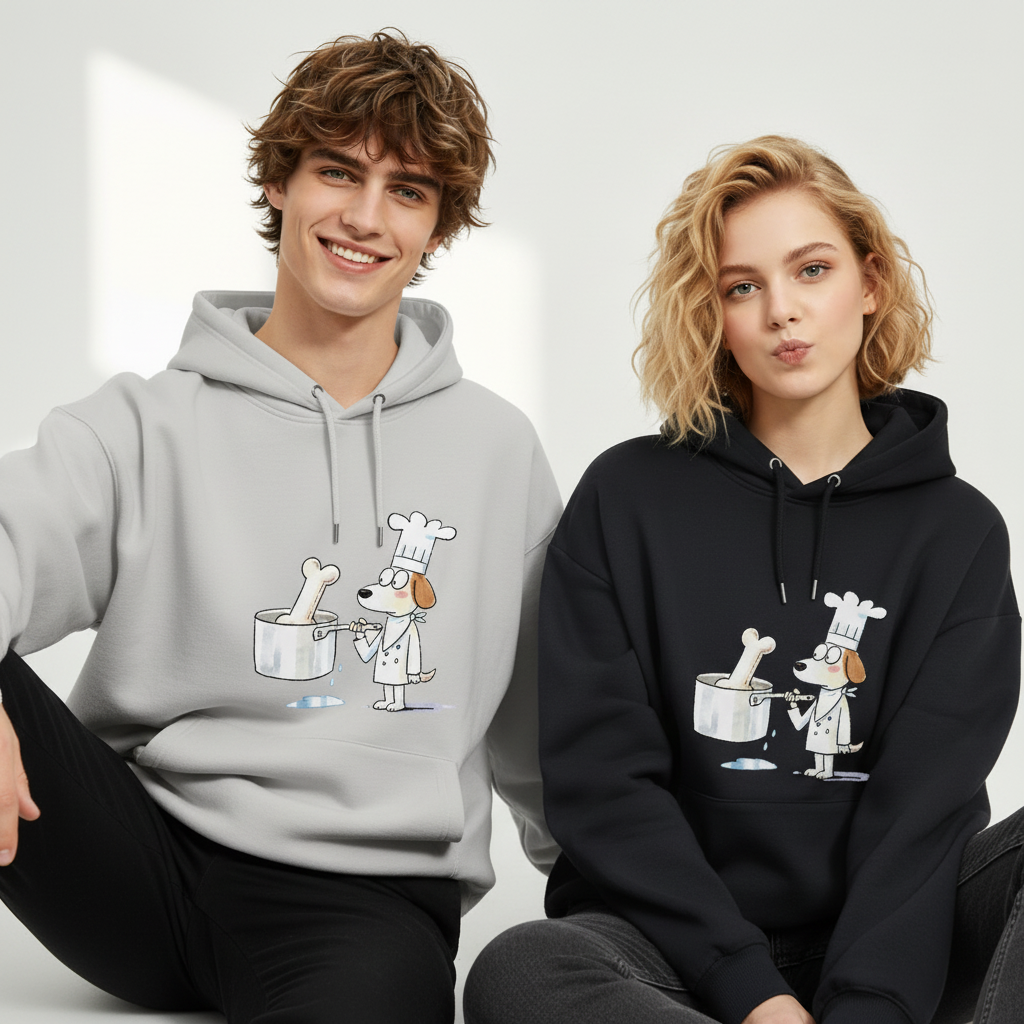 Chef Dog Funny Graphic Hoodie H1149