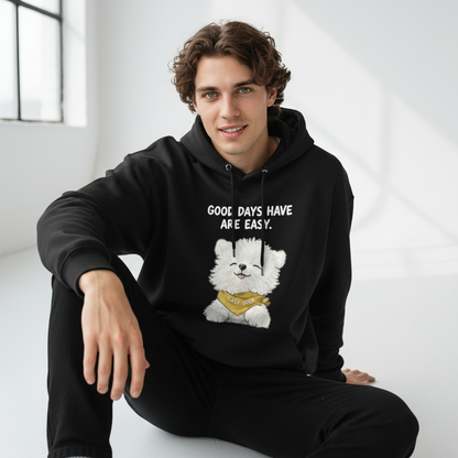 "Good Days Are Easy" Fluffy Bichon Dog Hoodie H1155