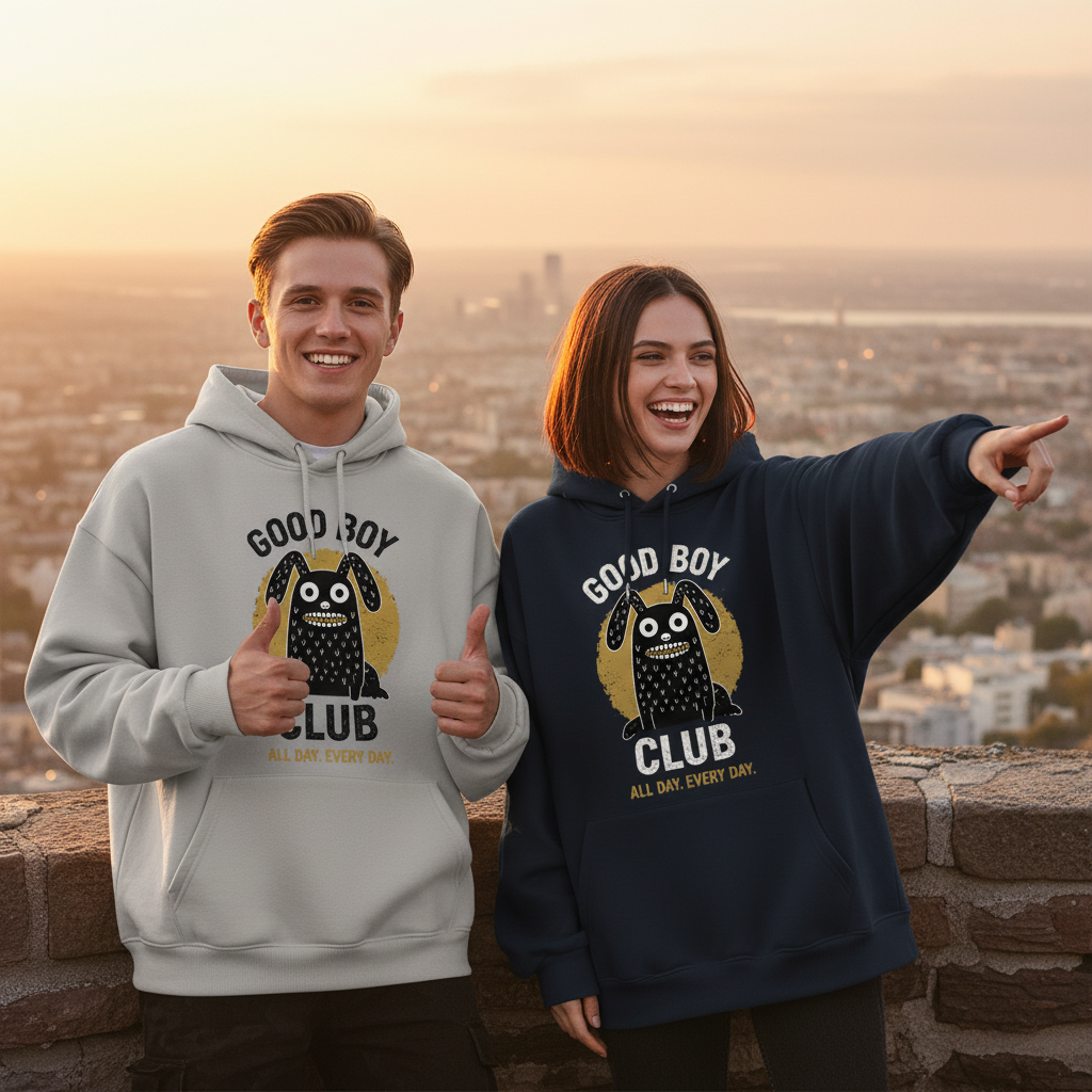 Good Boy Club Funny Monster Dog Graphic Hoodie H1124