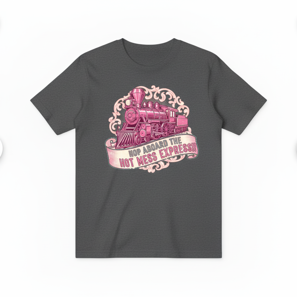 Hot Mess Express Train Design - Dark Gray