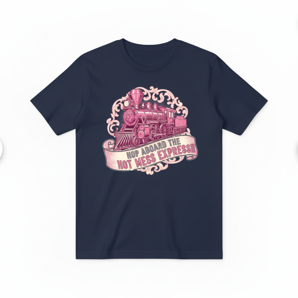 Hot Mess Express Train Design - Navy Blue