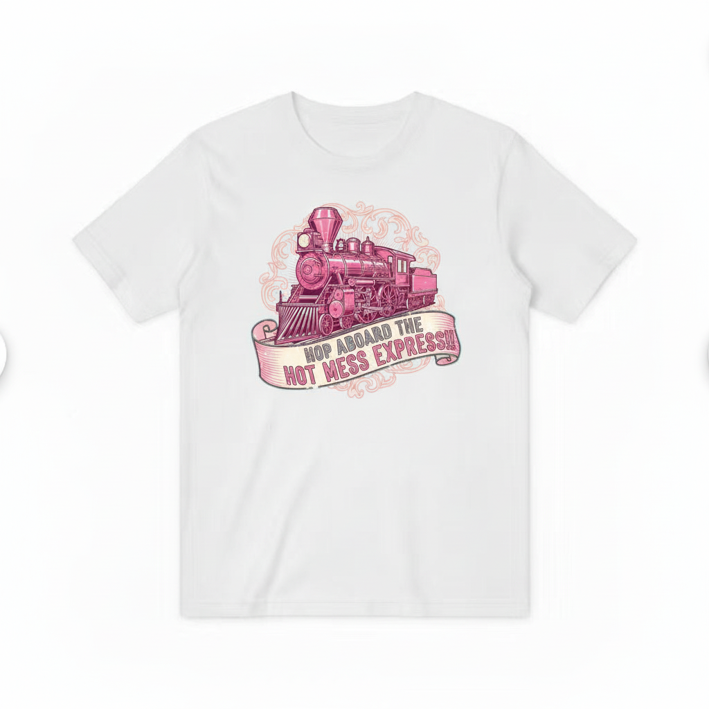 Hot Mess Express Train Design - White