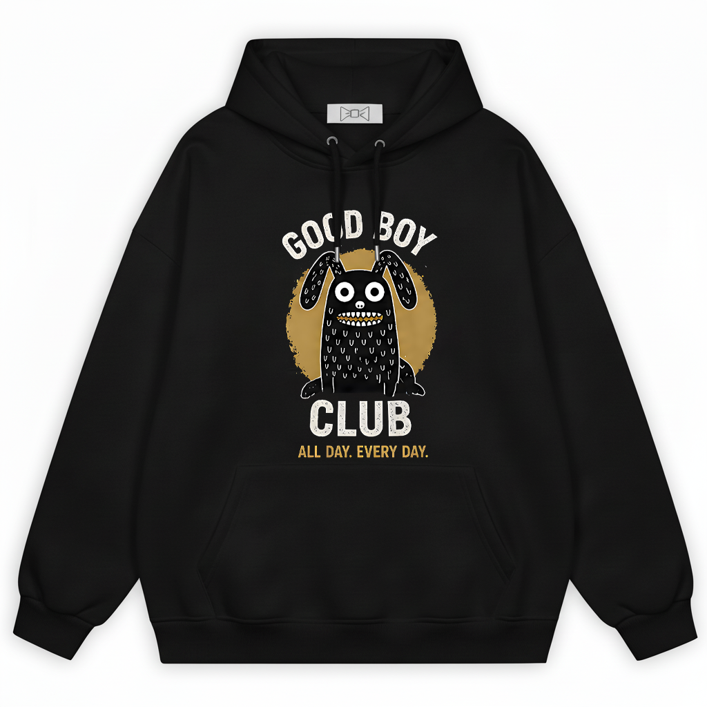 Good Boy Club Funny Monster Dog Graphic Hoodie H1124