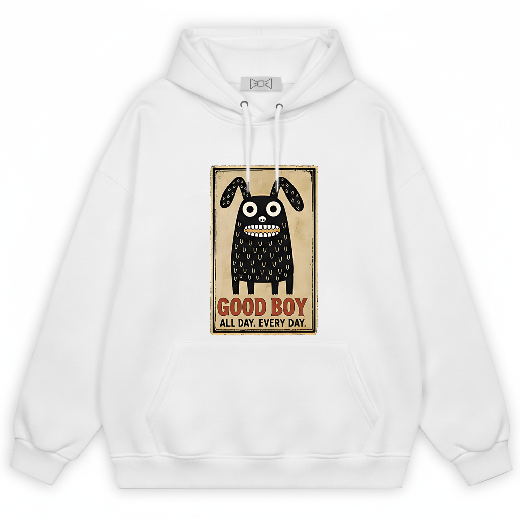 "Good Boy Every Day" Funny Monster Dog Graphic Hoodie H1123