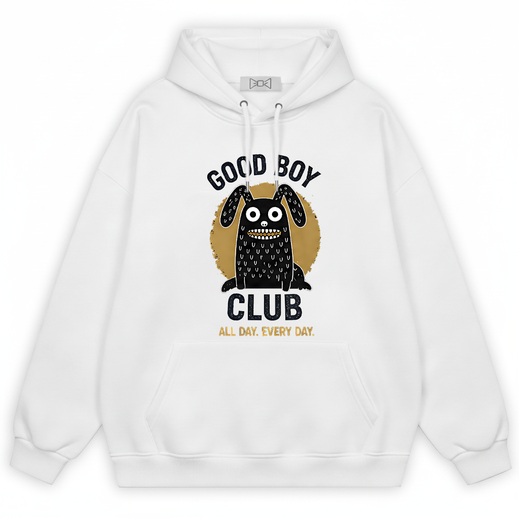 Good Boy Club Funny Monster Dog Graphic Hoodie H1124