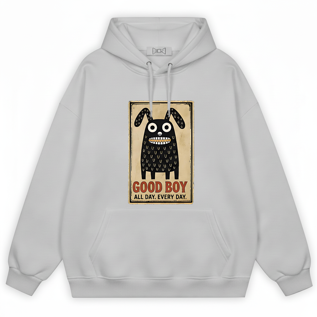 "Good Boy Every Day" Funny Monster Dog Graphic Hoodie H1123