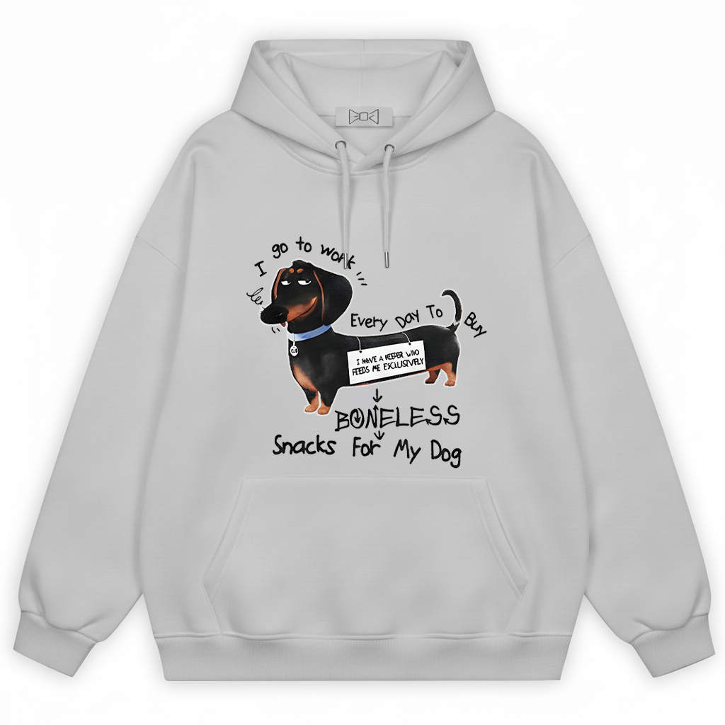 "Boneless Snacks for My Dog" Funny Dachshund Hoodie H1135