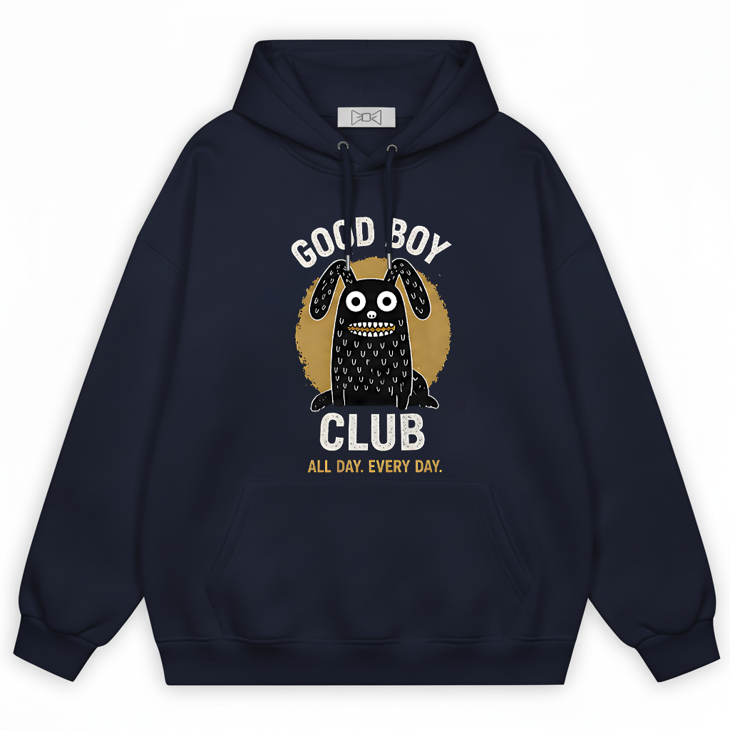 Good Boy Club Funny Monster Dog Graphic Hoodie H1124