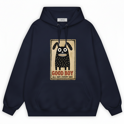 "Good Boy Every Day" Funny Monster Dog Graphic Hoodie H1123