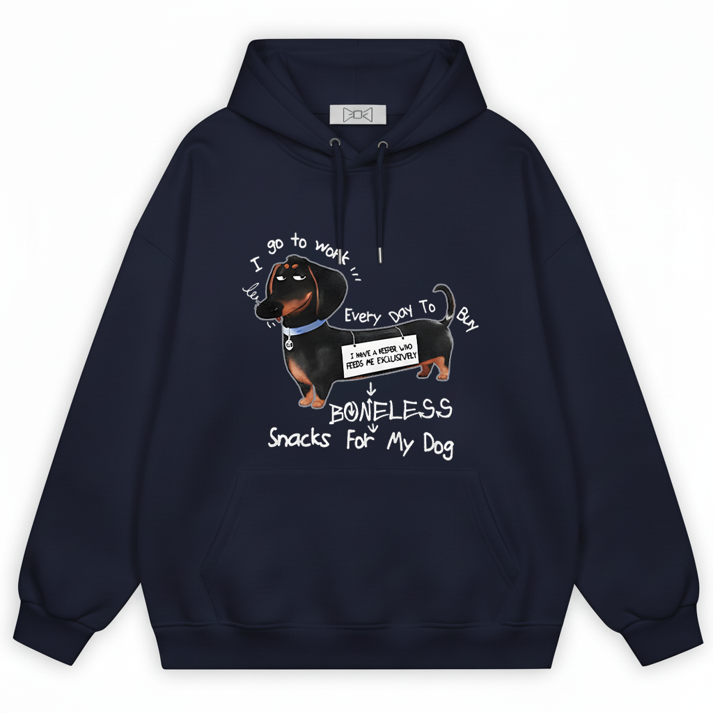 "Boneless Snacks for My Dog" Funny Dachshund Hoodie H1135