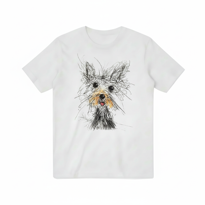 Sketchy Dog Graphic Tee – Unisex Cotton T-Shirt