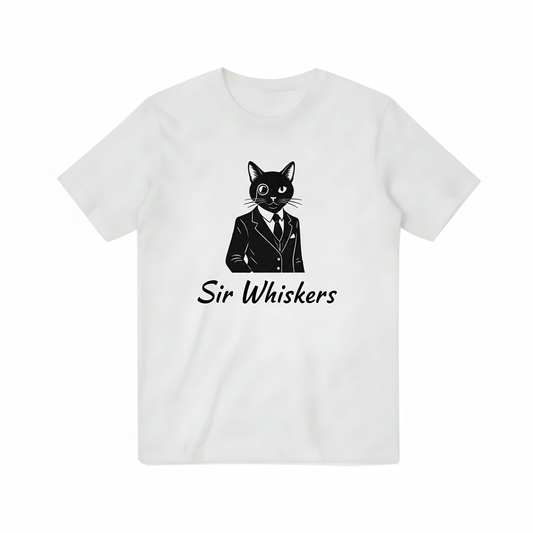 Meow with Attitude Trendy Hipster Cat T-Shirt T3000
