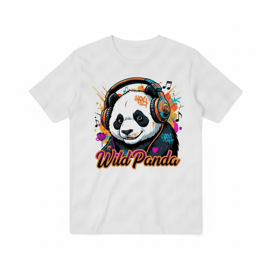 Stay Wild Stay Loud Panda Graffiti Music T-Shirt T3006