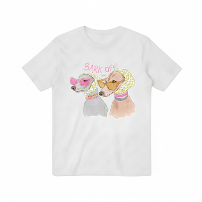 Bark Off! Fashionable Dogs Funny Graphic T-Shirt T3097